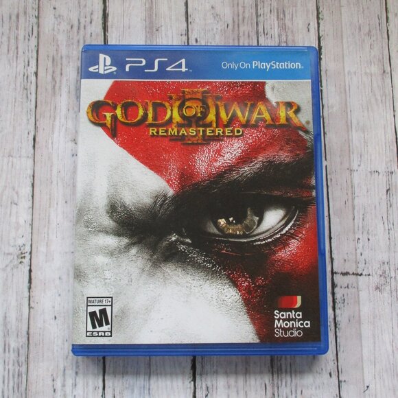 God of War III Remastered Playstation PS4 Video Game Disc and Case - Picture 1 of 5